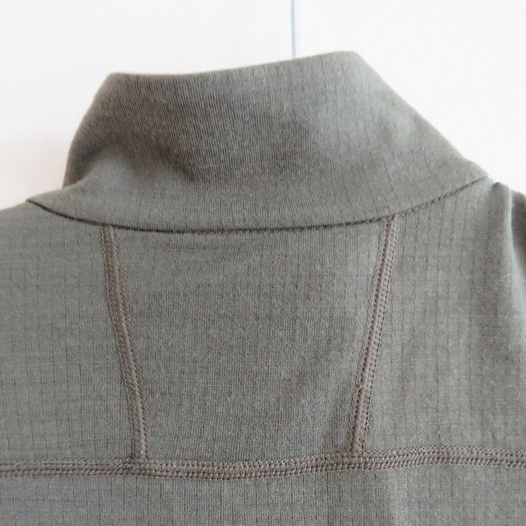 ICEBREAKER | RealFLEECE® Sierra Merino Wool Zip Up Jacket Sweater Khaki Sz S - Picture 13 of 16